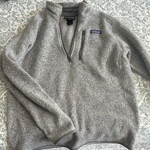 Patagonia Men’s Gray Quarter-Zip Sweater